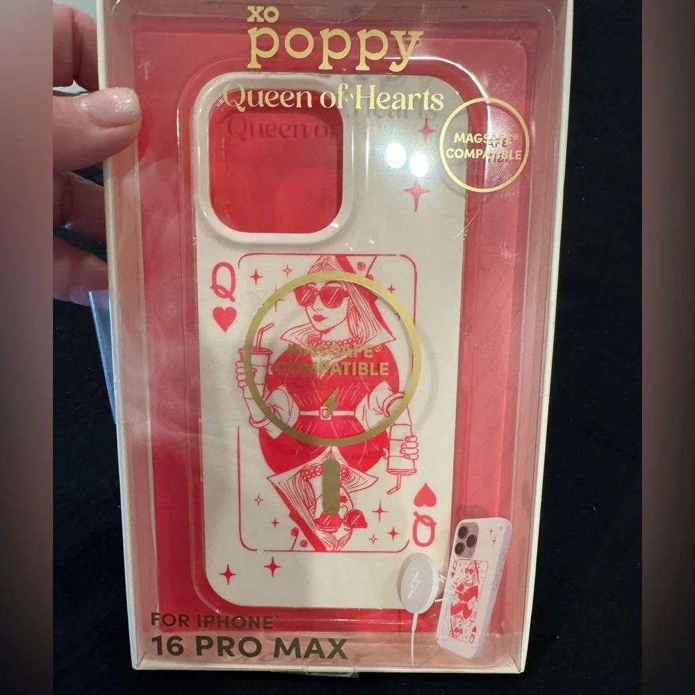 Queen of Hearts iPhone 16 Pro Max Case by XO POPPYprotect your phone in style❣️